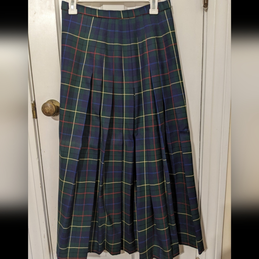 Vintage Plaid Pendleton Skirt